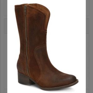 Worn Once Børn Rust Mosse Distressed Suede Boot